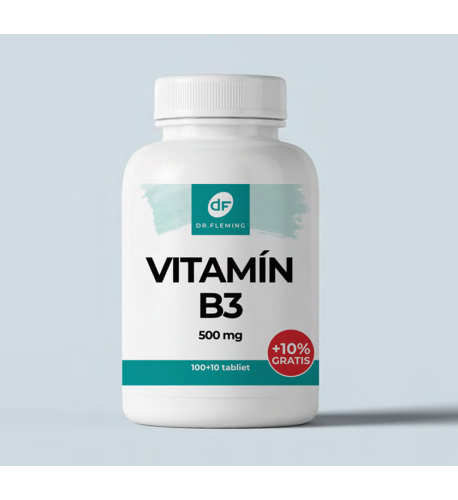 Vitamín B3 500 mg - 110 tabliet - Dr. Fleming