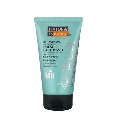 Svieži čistiaci gél na tvár s islandským machom - 150 ml - Natura Estonica