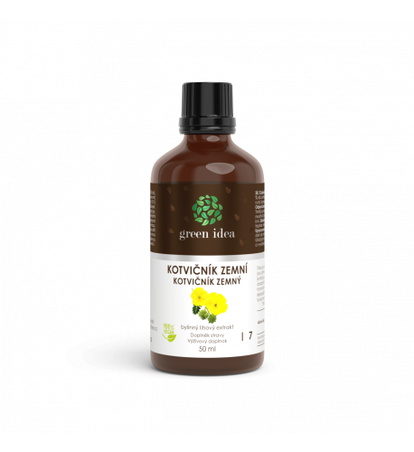 Kotvičník zemný – tinktúra – kvapky 50 ml – Green idea