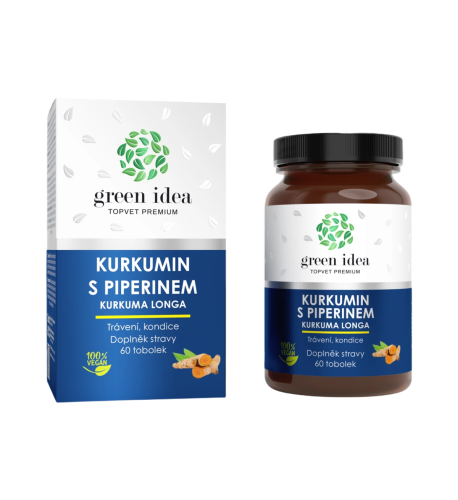 Kurkumin s piperínom - bylinný extrakt - 60 kapsúl - Green idea Kurkumin s piperínom - bylinný extrakt - 60 kapsúl - Green idea