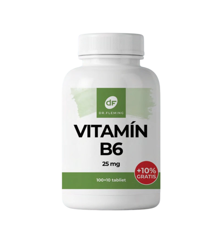 Vitamín B6 25 mg - 110 tabliet - Dr. Fleming Vitamín B6 25 mg - 110 tabliet - Dr. Fleming