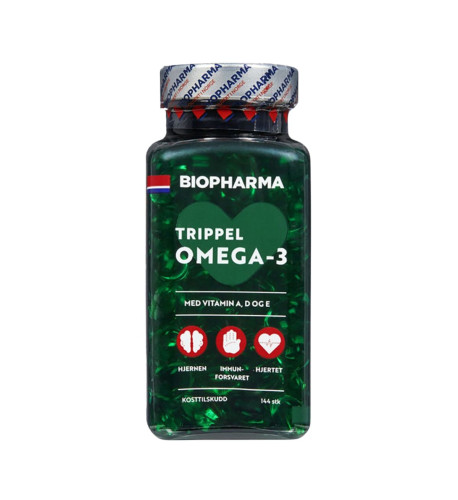 Trippel Omega 3 - Biopharma - 144 kapsúl Trippel Omega 3 - Biopharma - 144 kapsúl