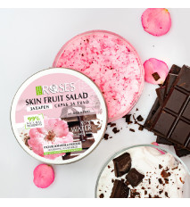 2v1 Cukrový peeling jogurt, ružová voda a čokoláda FRUIT SALAD 200 ml - NATURE OF AGIVA
