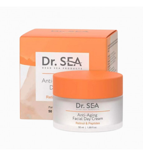 Anti-aging denný krém na tvár s retinolom a peptidmi  - 50 ml - Dr. Sea