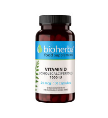 Vitamín D 25 mcg – 100 kapsúl – Bioherba Vitamín D 25 mcg – 100 kapsúl – Bioherba