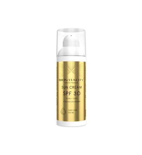 Opaľovací krém SPF 30 – starostlivosť o pokožku na slnku 50 ml – Green idea