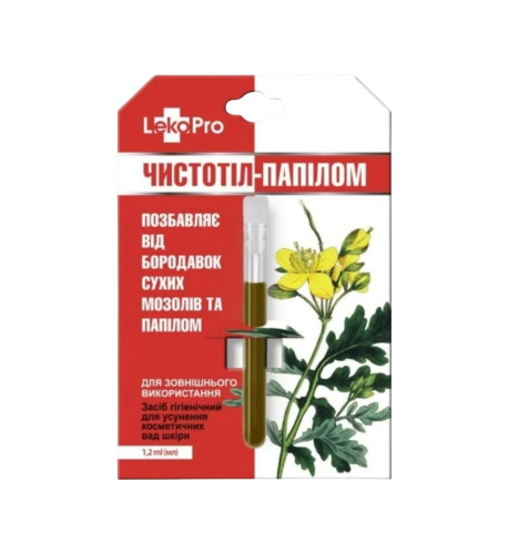 Balzam Čistoteľ  s lastovičníkom na otlaky, bradavice a papilómy - 1,2 ml - LekoPro