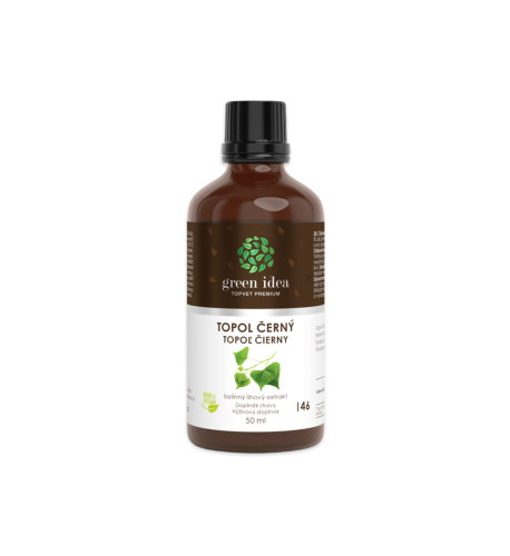 Topoľ čierny tinktúra – kvapky 50 ml – Green idea