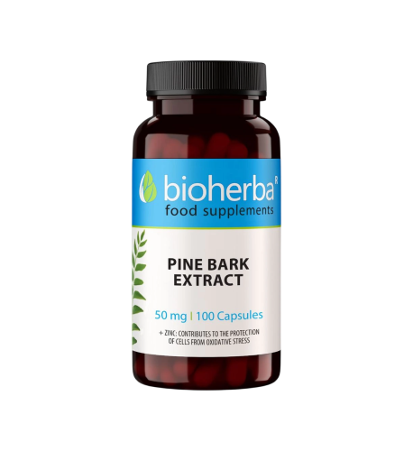 Extrakt z borovicovej kôry 50 mg - 100 kapsúl - Bioherba Extrakt z borovicovej kôry 50 mg - 100 kapsúl - Bioherba