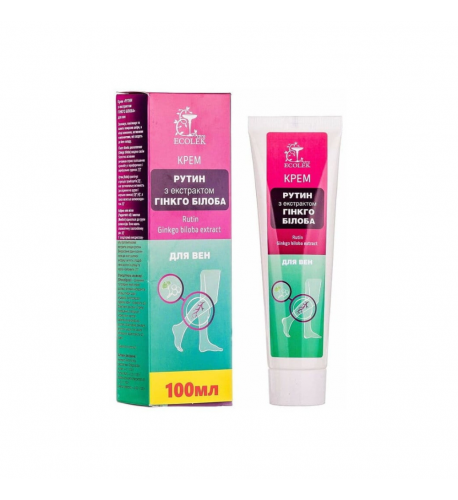 Krém na žily Rutín s extraktom z ginkgo biloba - 100 ml - Ecolek
