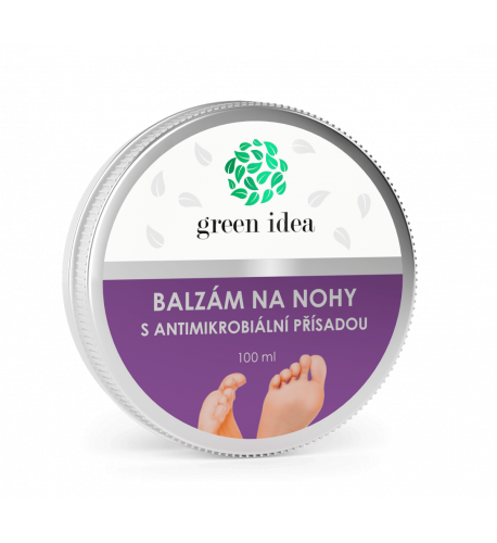 Balzam na nohy s antimikrobiálnou prísadou – 100 ml – Green idea