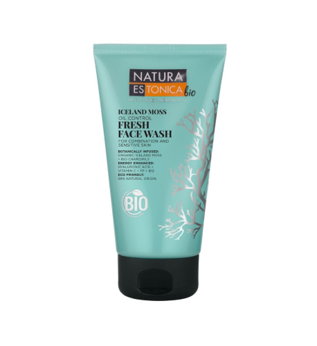 Svieži čistiaci gél na tvár s islandským machom - 150 ml - Natura Estonica