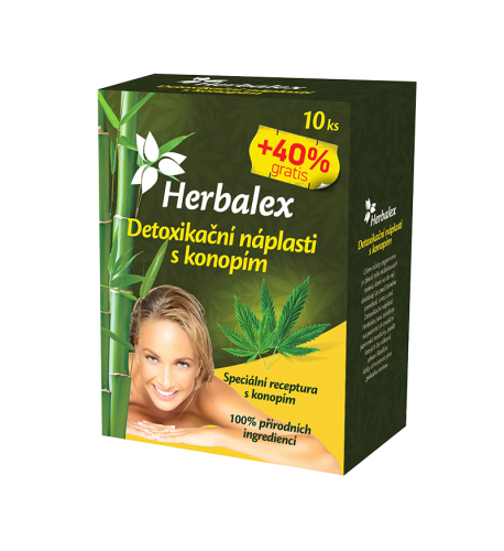Detoxikačné náplasti s konope - 60 ks - Herbalex Detoxikačné náplasti s konope - 60 ks - Herbalex