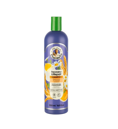 Regeneračný a obnovujúci šampón s vajcom a pšeničnými proteínmi - 500 ml - Mama Pharmelia Regeneračný a obnovujúci šampón s vajcom a pšeničnými proteínmi - 500 ml - Mama Pharmelia