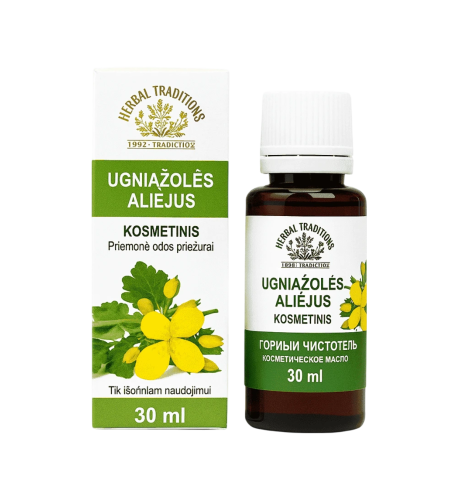 Kozmetický olej s lastovičníkom na bradavice - 30 ml - Herbal Traditions