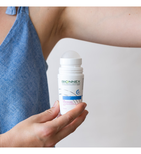 Minerálny deodorant roll-on 2v1 pri hyperpigmentácii - 75ml - Bionnex