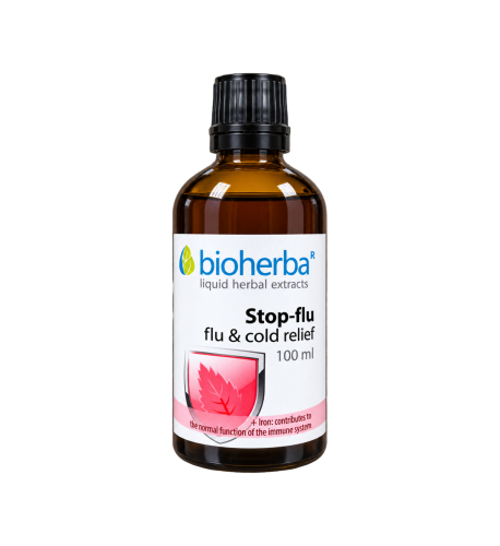 Bylinný komplex Stop-flu na podporu imunity – 100 ml – Bioherba Bylinný komplex Stop-flu na podporu imunity – 100 ml – Bioherba