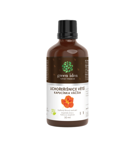 Tinktúra z kapucínky - kvapky 50 ml - Green idea