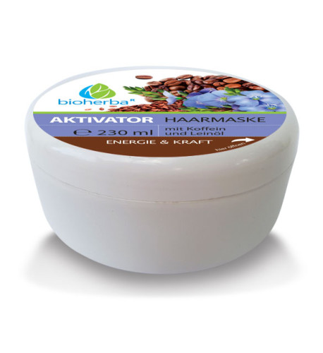 Vlasová maska Aktivátor s kofeínom a ľanovým olejom - 230 ml - Bioherba Vlasová maska Aktivátor s kofeínom a ľanovým olejom - 230 ml - Bioherba