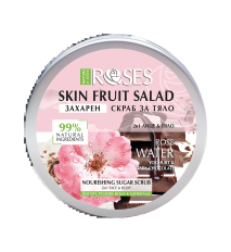 2v1 Cukrový peeling jogurt, ružová voda a čokoláda FRUIT SALAD 200 ml - NATURE OF AGIVA
