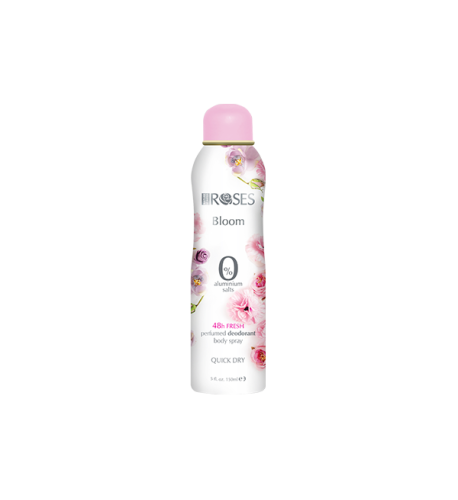 ROSES BLOOM Parfumovaný dezodorant s jemnou a očarujúcou vôňou 150 ml - NATURE OF AGIVA