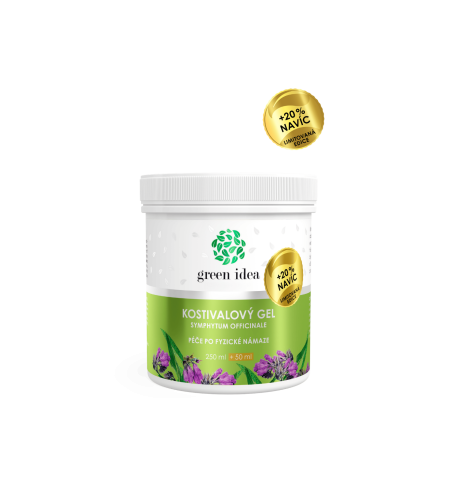 Kostihojový masážny gél – limitovaná edícia +20 % NAVYŠE 300 ml – Green idea Kostihojový masážny gél – limitovaná edícia +20 % NAVYŠE 300 ml – Green idea