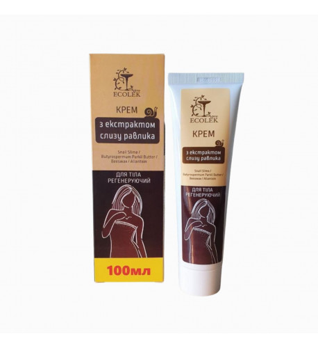 Telový regeneračný krém s extraktom zo slimačieho slizu - 100 ml - Ecolek