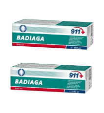 Zvýhodnený set: 2x BADIAGA gél na modriny a pomliaždeniny - 100 ml - Twinstec 911+ Zvýhodnený set: 2x BADIAGA gél na modriny a pomliaždeniny - 100 ml - Twinstec 911+
