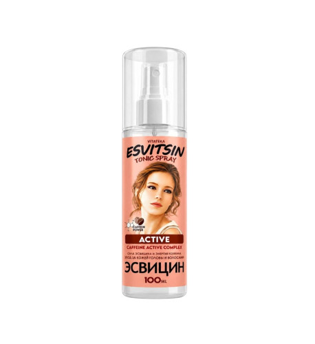 Aktívne tonikum s kofeínovým komplexom v spreji Esvitsin - 100 ml - Vitateka