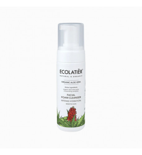 Čistiaca pena na tvár intenzívne hydratačná Organic Aloe Vera - 150 ml - Ecolatier