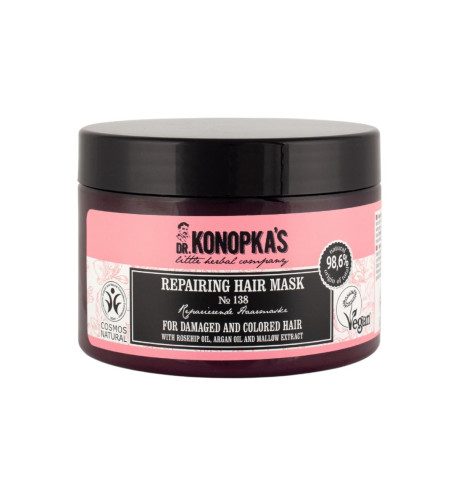 Regeneračná maska na vlasy №138 pre poškodené a farbené vlasy - 300 ml - Dr. Konopka's