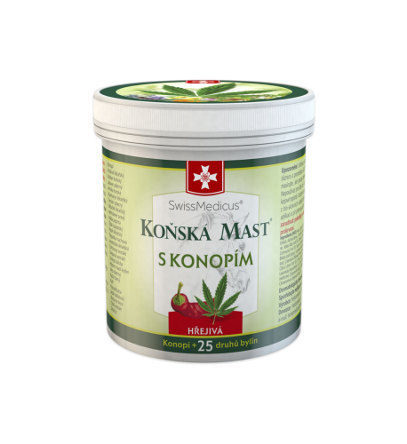 Konská masť s konope hrejivá 250 ml – Green idea