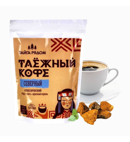Tajga káva s cédrom, čakankou, čagou a červeným koreňom - klasická - 130g - Specialist Tajga káva s cédrom, čakankou, čagou a červeným koreňom - klasická - 130g - Specialist