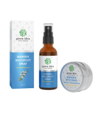 Zvýhodnený set Starostlivosť o nohy: Manuka MYCOFOOT sprej + Manuka MYCONAIL nechtový regeneračný olej - Green idea Zvýhodnený set Starostlivosť o nohy: Manuka MYCOFOOT sprej + Manuka MYCONAIL nechtový regeneračný olej - Green idea