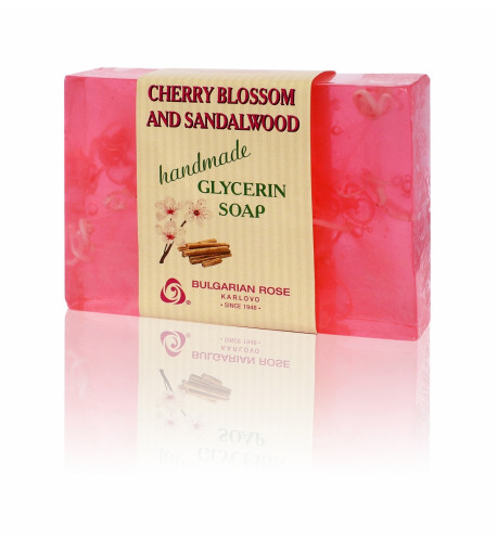 Glycerínové mydlo čerešňový kvet a santalové drevo 70g - Bulgarian Rose Karlovo
