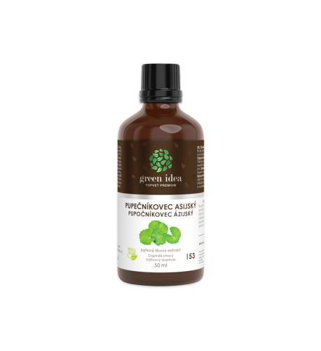 Pupočník ázijský tinktúra – kvapky 50 ml – Green idea