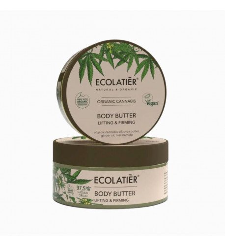 Telové maslo spevňujúce Organic Cannabis - 200 ml - Ecolatier