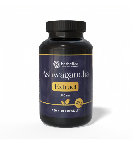 Ashwagandha vegánske kapsuly - 7% extrakt whitanolidov - 110 kapsúl