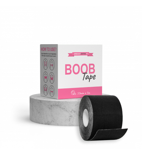BreastExtra+ BOOB Tape (čierna) - špeciálna lepiaca páska na prsia