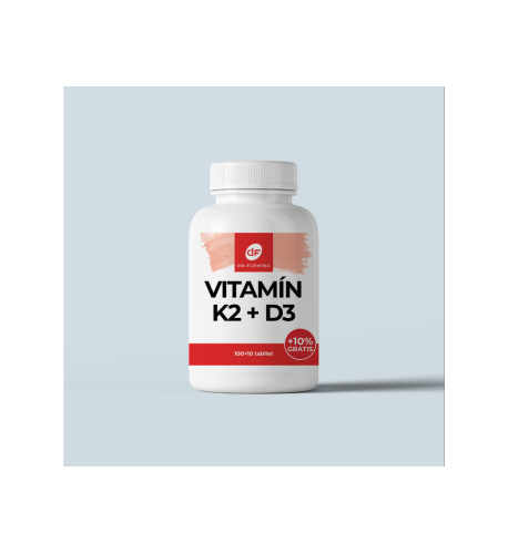 Vitamín K2 100μg + D3 3000IU - 110 tabliet - Dr. Fleming