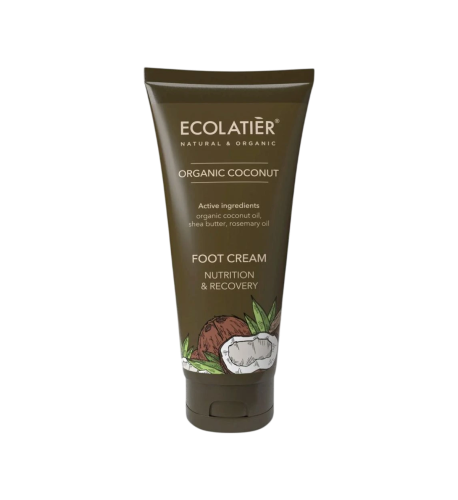 EcoLatier Krém na nohy regeneračný Organic Coconut - 100 ml -Ecolatier