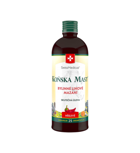 Konská masť - hrejivý bylinný balzam - 400 ml - SwissMedicus Konská masť - hrejivý bylinný balzam - 400 ml - SwissMedicus