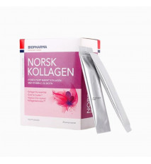 Hydrolyzovaný morský kolagén s vitamínom C a biotinom - Norsk Kollagen - Biopharma - 25x5 g Príchuť: Malina