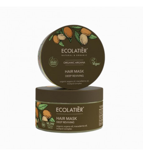 Maska na vlasy Deep Reviving Organic Argana, 250 ml - Ecolatier