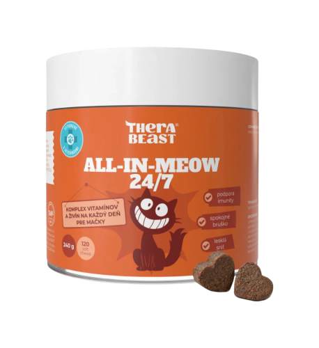 All-in-meow 24/7 – komplex vitamínov a živín pre mačky – 120 ks – Therabeast