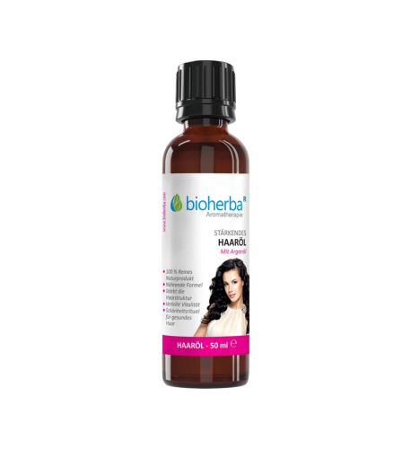 Posilňujúci vlasový olej s arganom – 50 ml – Bioherba