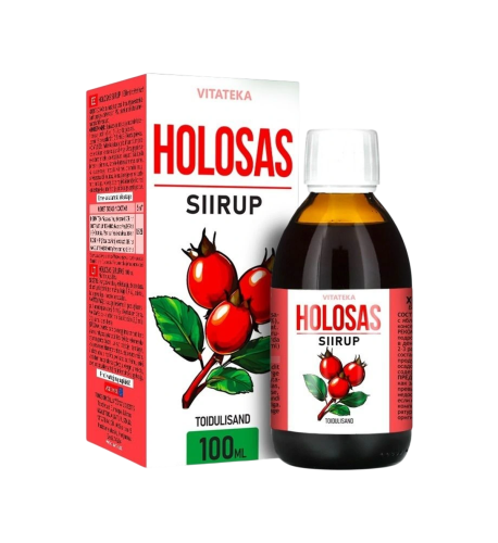 Holosas – šípkový sirup s kyselinou jablčnou – 100 ml – Vitateka