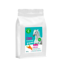 Konopné maškrty pre kone – príchuť mrkva - 500 g - Zelená Země
