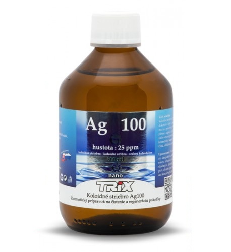 Koloidné striebro Ag100  25 ppm – 300 ml 