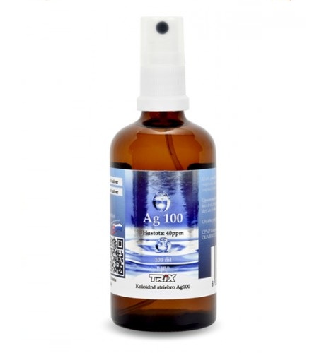 Koloidné striebro Ag100  40 ppm – 100 ml sprej